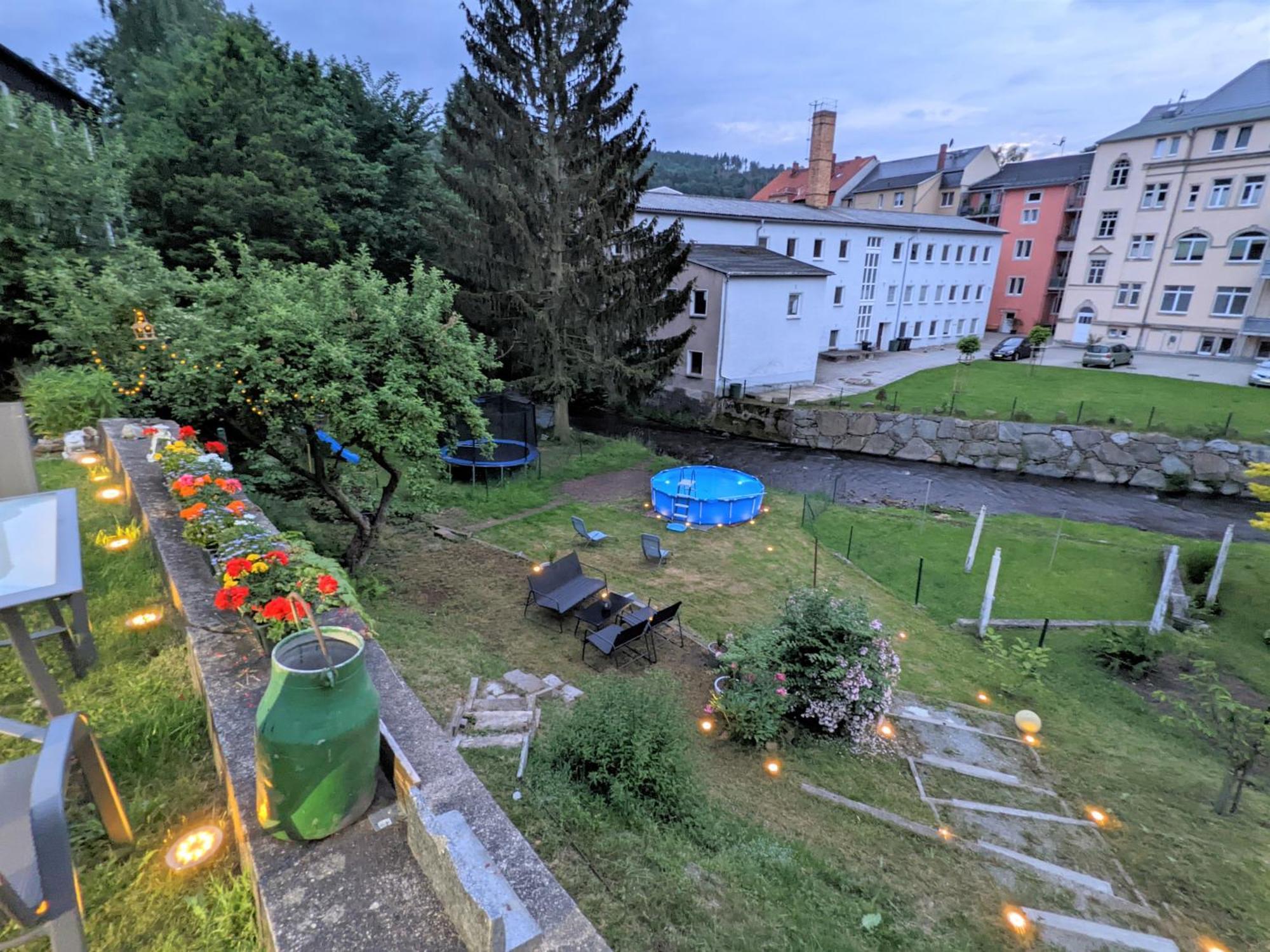 Hw3 - Urlaubsmagie - Helle, Grosse Wohnung Mit Pool Sebnitz Luaran gambar