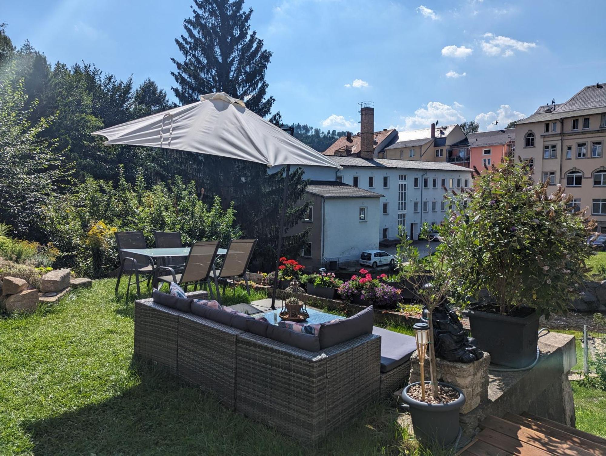 Hw3 - Urlaubsmagie - Helle, Grosse Wohnung Mit Pool Sebnitz Luaran gambar