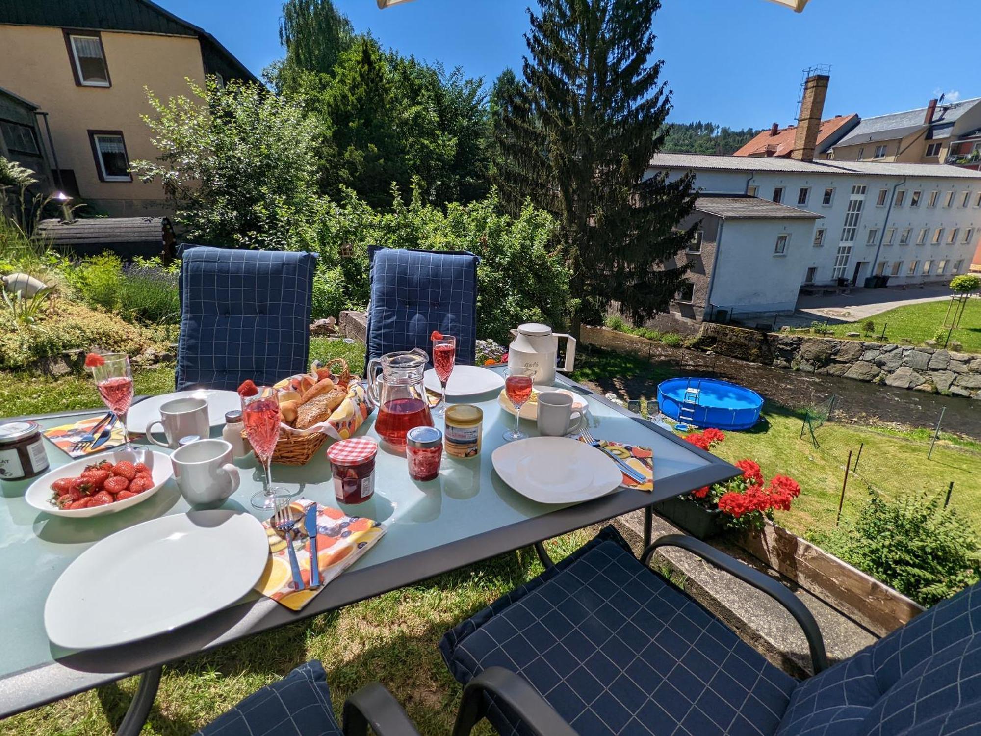 Hw3 - Urlaubsmagie - Helle, Grosse Wohnung Mit Pool Sebnitz Luaran gambar