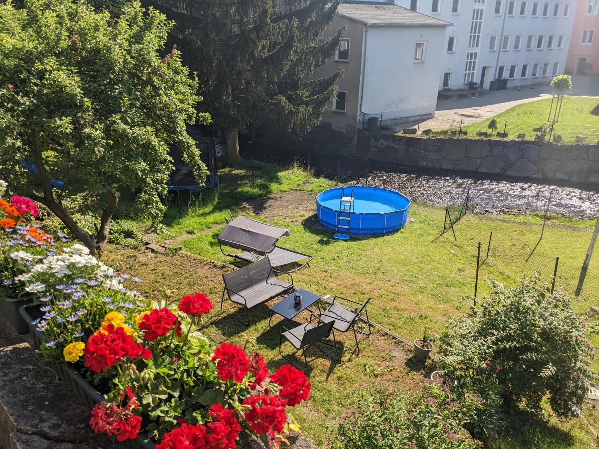 Hw3 - Urlaubsmagie - Helle, Grosse Wohnung Mit Pool Sebnitz Luaran gambar