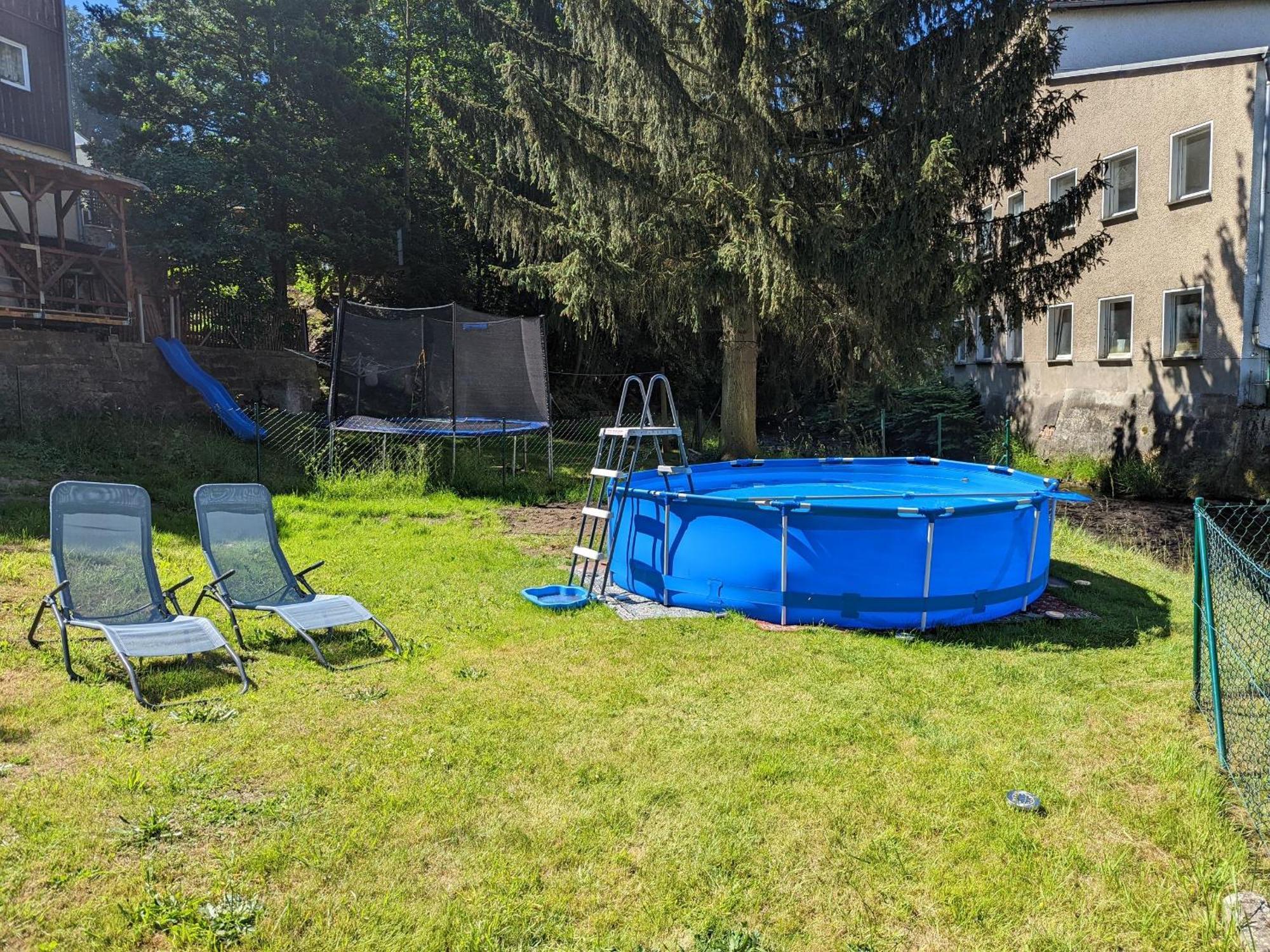 Hw3 - Urlaubsmagie - Helle, Grosse Wohnung Mit Pool Sebnitz Luaran gambar