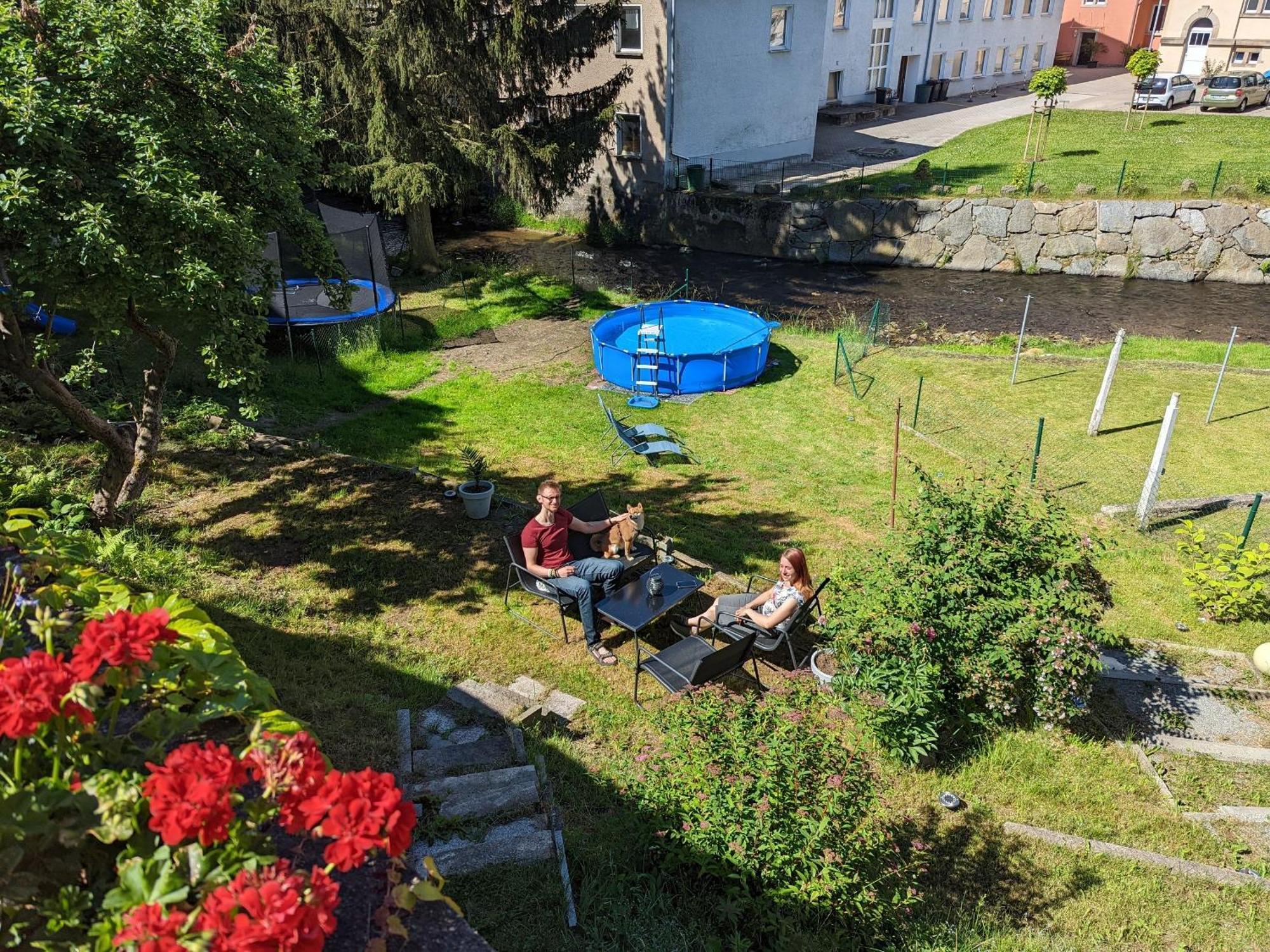 Hw3 - Urlaubsmagie - Helle, Grosse Wohnung Mit Pool Sebnitz Luaran gambar