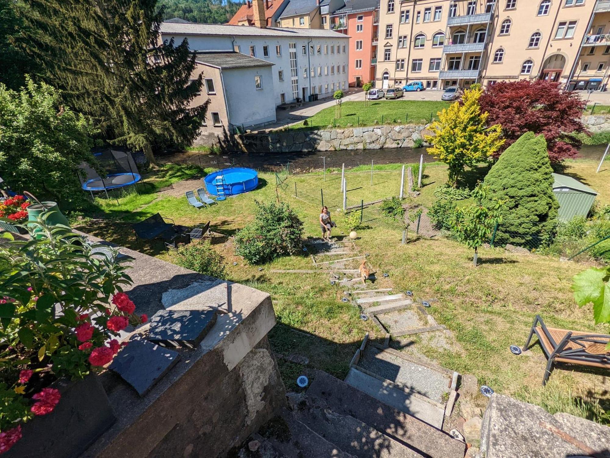 Hw3 - Urlaubsmagie - Helle, Grosse Wohnung Mit Pool Sebnitz Luaran gambar