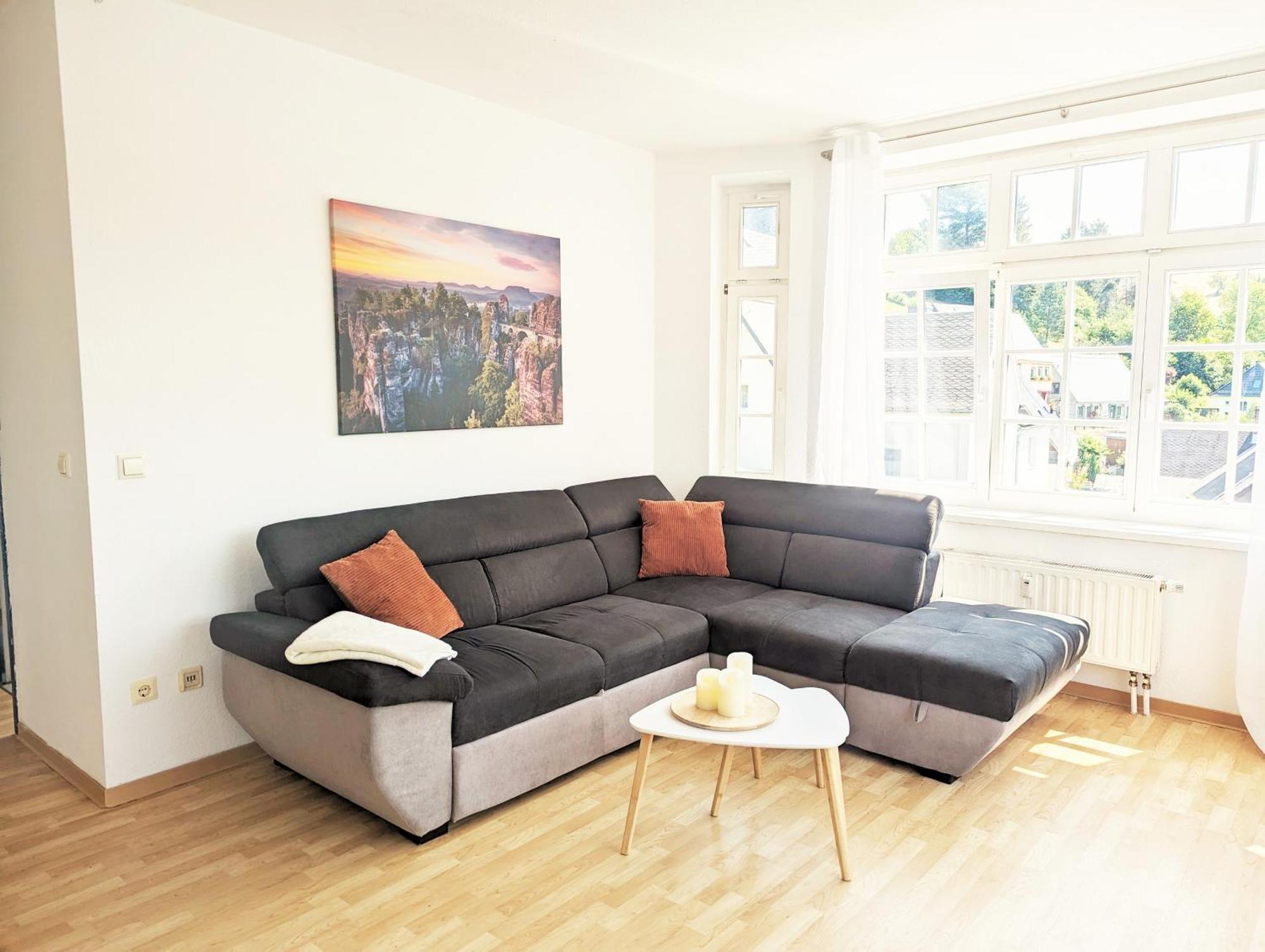 Hw3 - Urlaubsmagie - Helle, Grosse Wohnung Mit Pool Sebnitz Luaran gambar