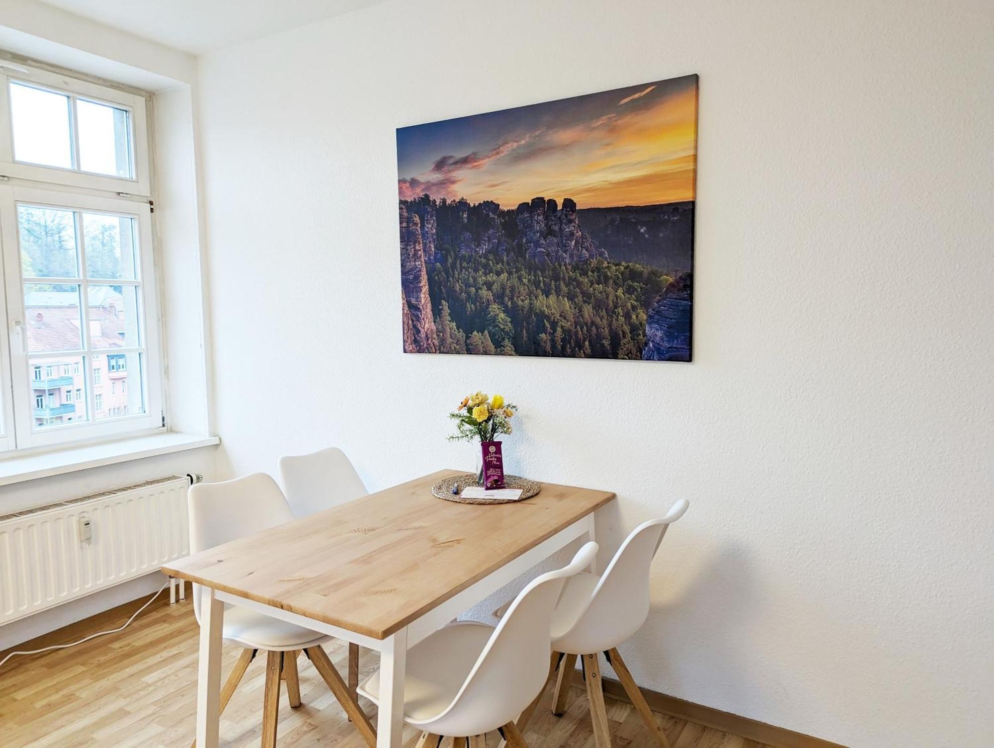 Hw3 - Urlaubsmagie - Helle, Grosse Wohnung Mit Pool Sebnitz Luaran gambar