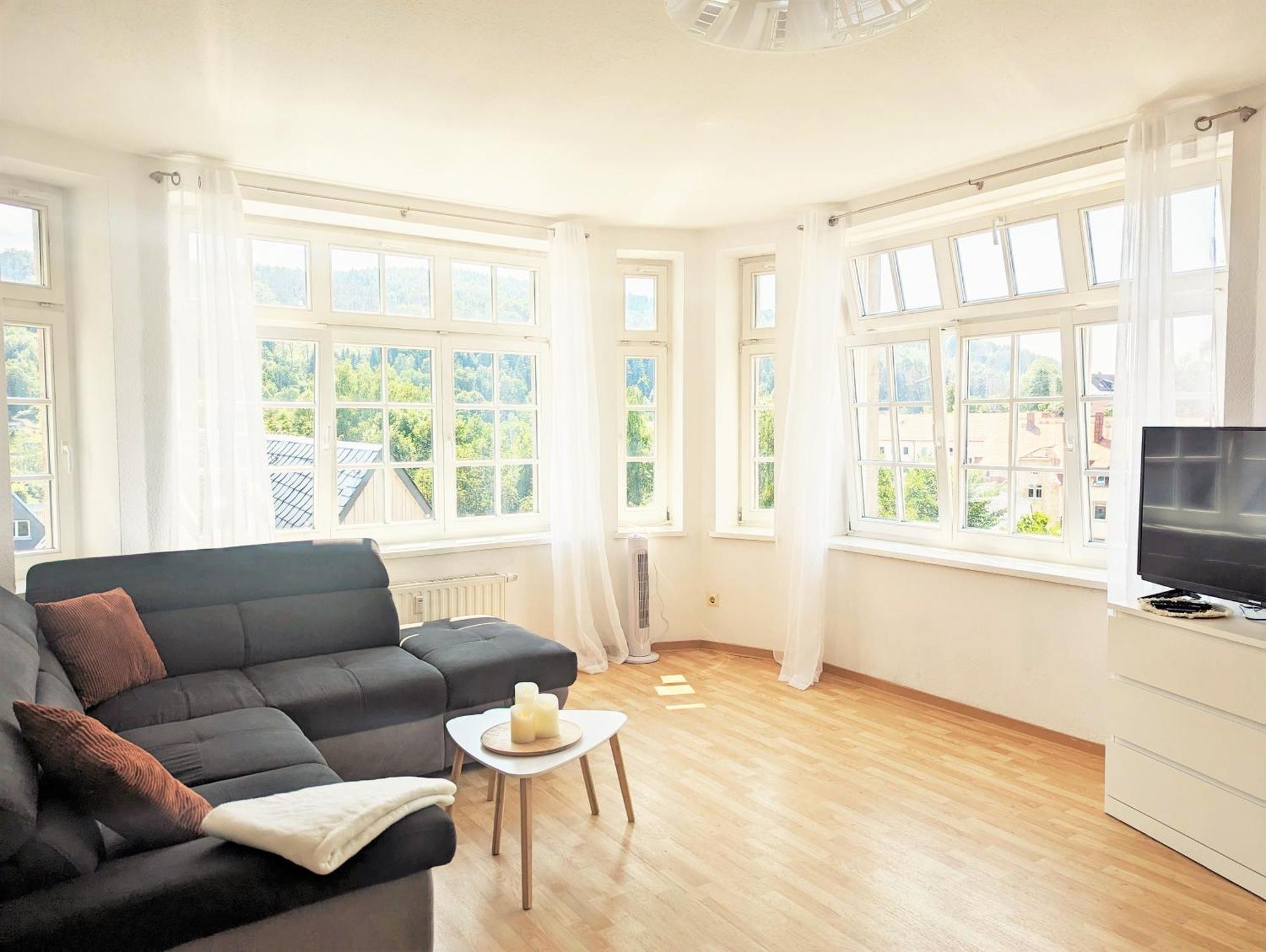 Hw3 - Urlaubsmagie - Helle, Grosse Wohnung Mit Pool Sebnitz Luaran gambar